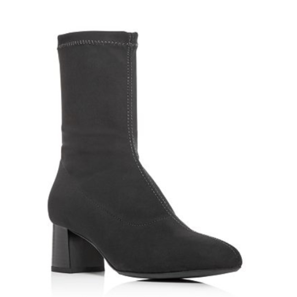 NIB La Canadienne Debbie Weatherproof Pointed Toe Mid Calf Sock Booties